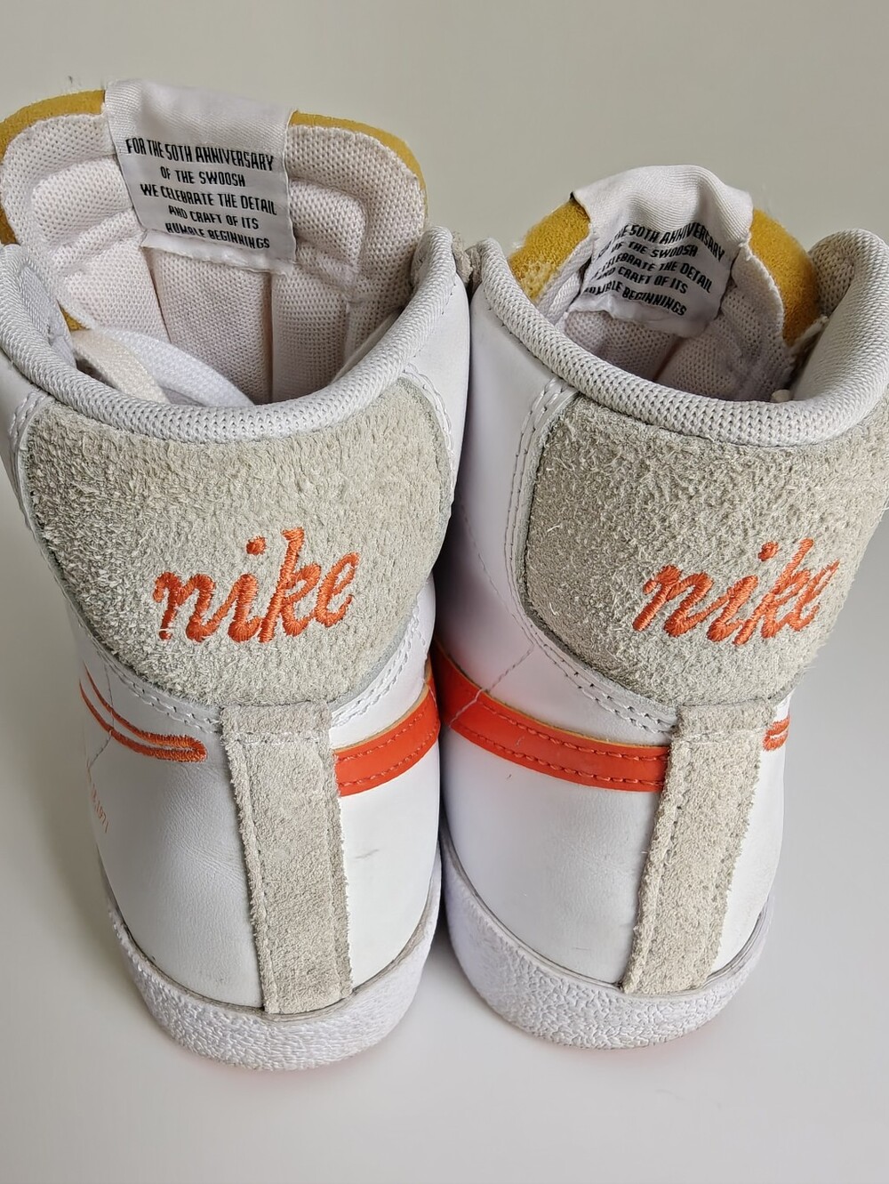 Nike Blazer Mid '77 SE 'First Use' sneakers outlined swoosh & gold charm Size 7 - Picture 6 of 11